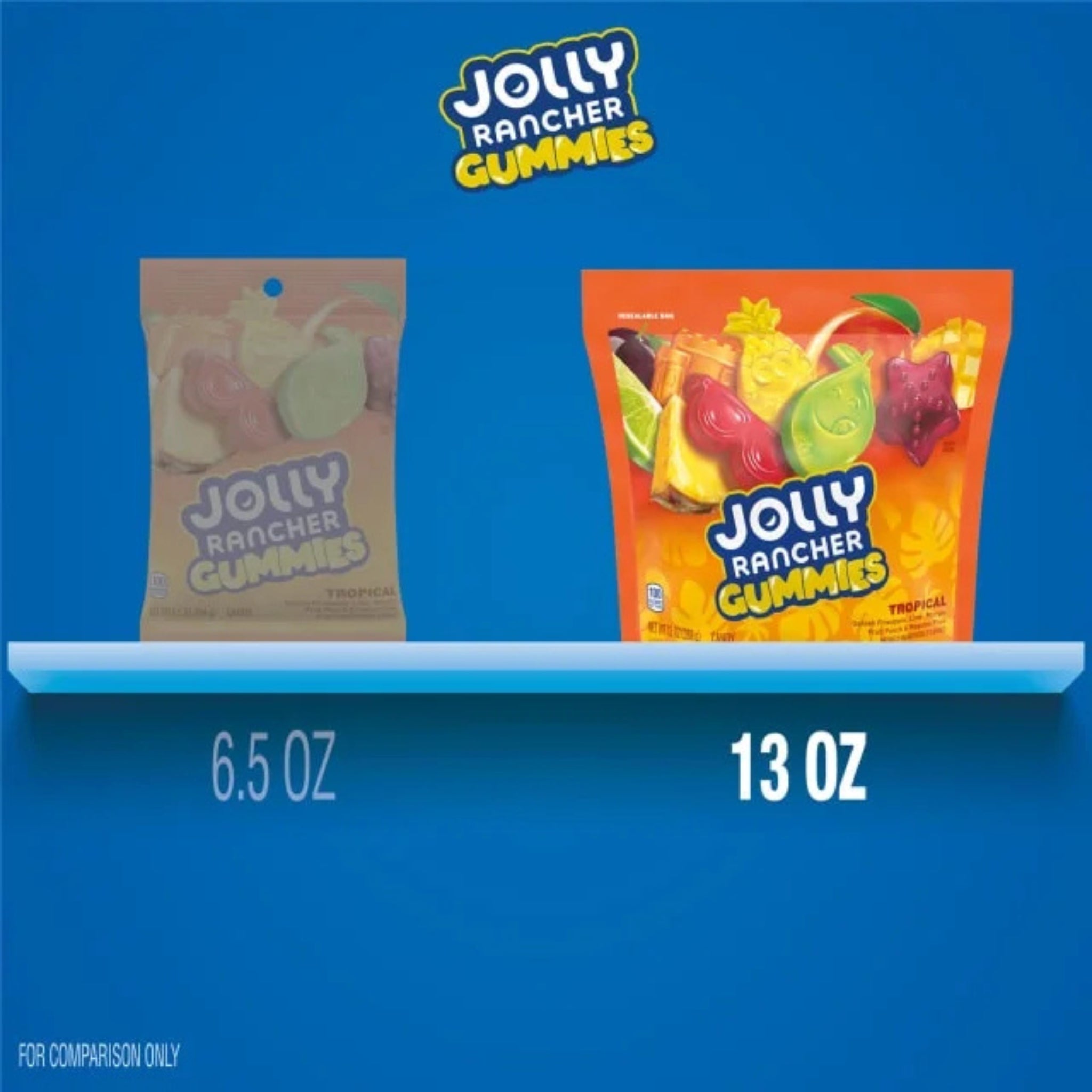 Jolly Rancher Gummies- Tropical Flavor 13oz bag