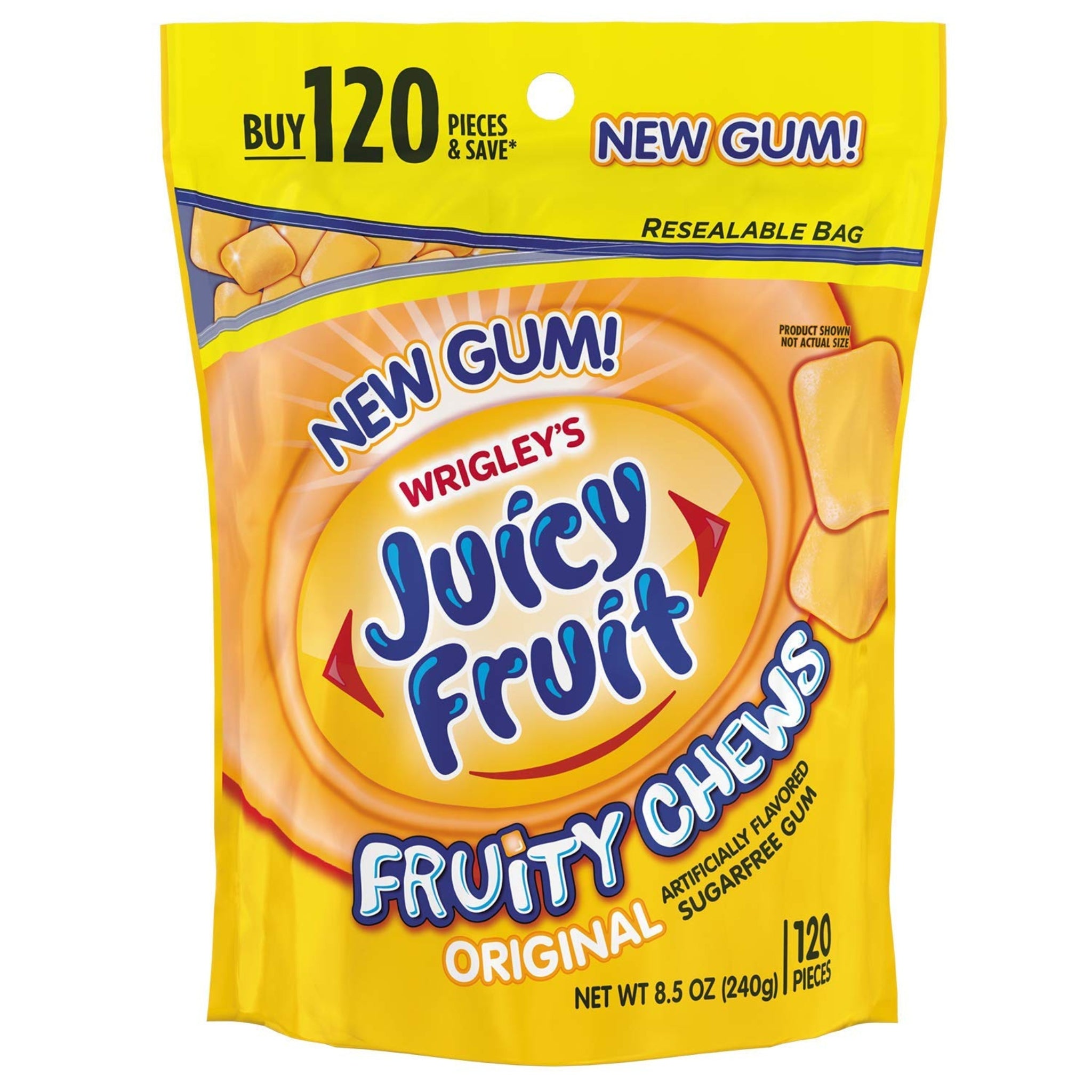 Juicy Fruit Chewing Gum - 120 Count Bag