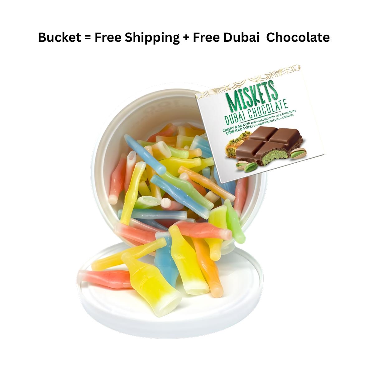 Trendy Treats Wax Bottles Liquid Filled Chew Wax Candy Classic Flavors Perfect for Parties Gifting and Nostalgic Snacking