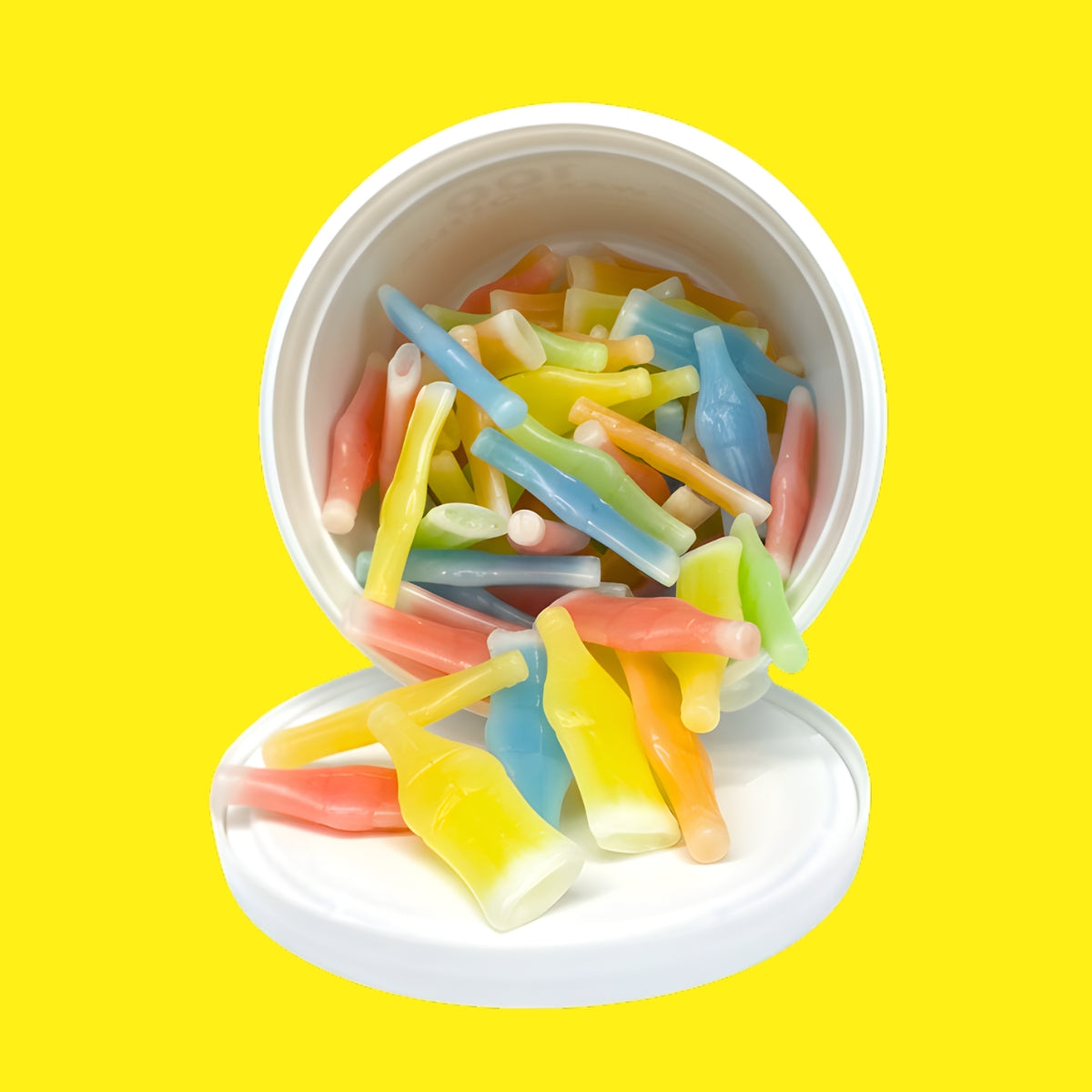 Trendy Treats Wax Bottles Liquid Filled Chew Wax Candy Classic Flavors Perfect for Parties Gifting and Nostalgic Snacking