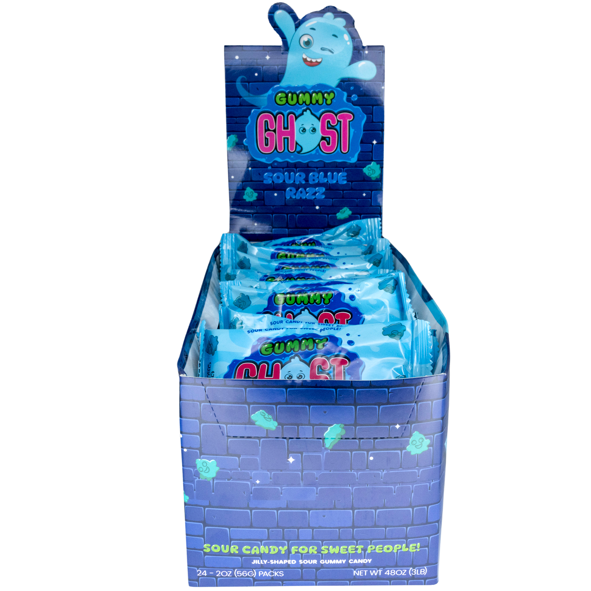 Trendy Treats Gummy Ghost Sour Blue Razz