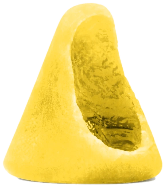 A Mango Aura Gem bitten open, showing the gooey center